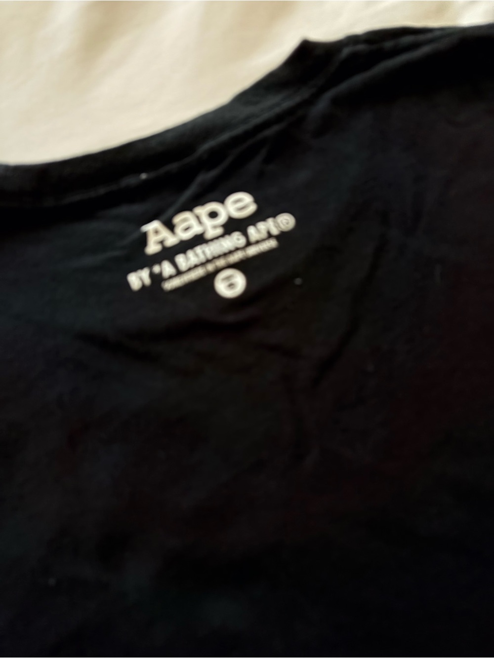 Aape by A Bathing Ape Moonface Skull Graphic Tee – Size Small - Picture 6 of 6